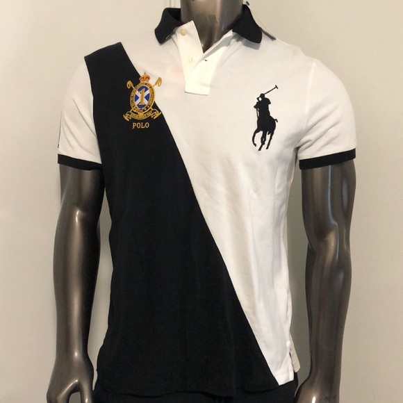 black and white big pony polo